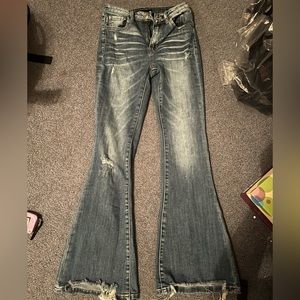 KanCan Blue Flare & Wide Leg Jeans